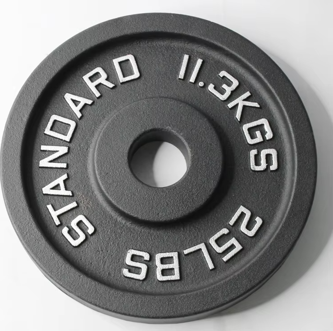Standard Weight Barbell with 25lb Weight 11.3 Kgs Plates Set - Gym Fitness Essentials
