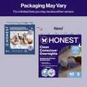 The Honest Company Comfort Dry Overnight Diapers, Up to 12 Hours Protection, Hypoallergenic, Cozy Cloud + Star Signs, Club Box Size 5 (27+ lbs), 40 Count