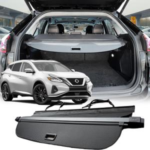 Cargo Cover Compatible with Nissan Murano Platinum SL SV S 2024 2023 2022 2021-2015,Carbon Fiber Texture Retractable Trunk Cover Organizer Security Shielding Shade Tonneau Cover Cargo Cover Compatible with Nissan Murano Platinum SL SV S 2024 2023 2022 2021-2015,Carbon Fiber Texture Retractable Trunk Cover Organizer Security Shielding Shade Tonneau Cover