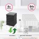 kimteny 13x28 Inches Kitchen Cloth Dish Towels, 400 GSM Premium Dishcloths, Super Absorbent Coral Velvet Microfiber Cleaning Cloths, Fast Drying Rags for Washing Dishes (8 Pack, Dark Grey)