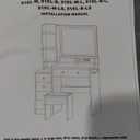 41" Large Vanity Desk with Mirror and Lights and Chair, Vanity Set with Lights and Stool, Power Outlet, Makeup Vanity with Drawers, 3 Adjustable Lighting, Dressing Table for Bedroom Dressing Room