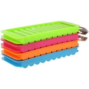 4 Plastic Ice Tube Making Trays for Water Bottles - 2pc Sets