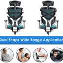 Gel Lumbar Support Pillow for Office Chair Car Gaming Chair Lower Back Pain Relief Back Support, Cooling Memory Foam Cushion for not stand the heat, 3D Mesh Cover Ergonomic Orthopedic Back Rest, Gel Full Back-17'*16'*5'