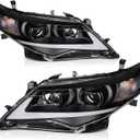 Headlight Assembly Compatible with for Toyota Camry 2012-2014 Bulbs Not Included 8115006800 8111006470
