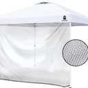 Mesh Sidewall for 10x10 Pop Up Canopy - Straight Leg, Commercial Grade Black Mesh Walls, 1 Pack Only