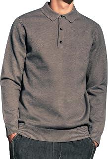 ZVX Brown Collared Men's Sweater, Size XL