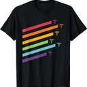 Nurse Doctor Rainbow Pride LGBTQ T-Shirt (Small, Black)