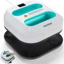 T-Shirt Heat Press Machine, Portable Heat Press 9.6"X9.6", Iron Press for Sublimation and HTV Vinyl Shirt Press Machine for Hat, Bags, Heating Transfer Projects(Green Heat Transfer Machine)