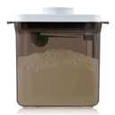 1700ml Airtight Formula Container Pop Up Milk Powder Container Formula Dispenser, 21OZ, 1.32LB, 600g, Brown