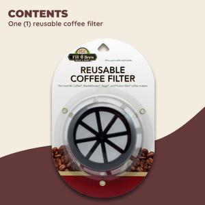 Reusable Coffee Filter Basket for Most Coffe Makers, Such As Mr. Coffee Coffe Maker, Black & Decker Coffe Maker, Regal Coffee Maker & Procter Silex Coffee Maker And Oxo Softworks Soap Dispensing Dish Brush