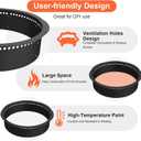 Smokeless Fire Pit Ring, 43 inch Outer/39 inch Inner Heavy Duty Large Solid Steel Firepit Liner for Outside Wood Burning, DIY Campfire Ring Above or In-Ground for Outdoor