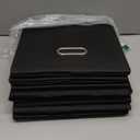 Black Fabric Cubby Storage Bins,13x13x13 Inches ,Cube Organizer Bin Foldable Storage Boxes with Dual Handles Fabric Organizer Box and Collapsible Storage Basket, Set of 6, Black