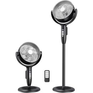 Vaofly Cordless Rechargeable Pedestal Fan, 12000mAh Battery, Remote Control
