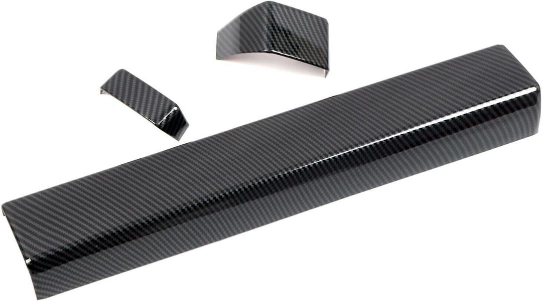 for Toyota Tundra 2022 2023 Carbon Fiber Middle Console Dashboard Decor Trim 3Pcs