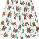 Vogseek Pajama Shorts for Men, Men's Pajama Bottoms, Sleep wear Pjs Pants (Red, M)