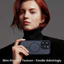 TOCOL Magnetic for iPhone 14 Pro Case, Compatible with Magsafe, Upgraded Full Camera Protection, Drop Protection, Translucent Matte Back Bumper Phone Cover 6.1-Inch (Black)