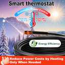 HEATIT Pipe Heat Tape - CSA & ETL Certified Heat Cable for Pipes, Prevents Pipe Freeze, Energy-Saving & Easy Install, Keeps Pipes Ice-Free, Durable, Worry-Free, Trusted Choice HISD 15ft, 7w/ft, 120V