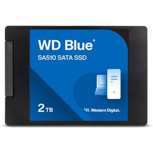 Western Digital 2TB WD Blue SA510 SATA Internal Solid State Drive SSD - SATA III 6 Gb/s, 2.5"/7mm, Up to 560 MB/s - WDS200T3B0A