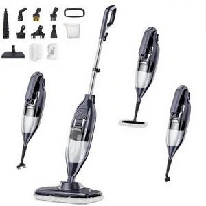 Steam Mop, 12-in-1 Powerful Handheld Steam Cleaner Detachable Steam Mops for Floor Cleaning, 550ML Removable Tank, 23FT Power Cable, MultiPurpose Steamer for Hardwood, Tile,Furniture,Sliver Gray