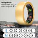 2 x Cover for UltraHuman Ring AIR/Oura Ring Gen 4/ Gen3, 3Pack Elastic Ring Case Protector for Gym and Working Out (Gold+Silver+Rosegold, M (11/12/13))