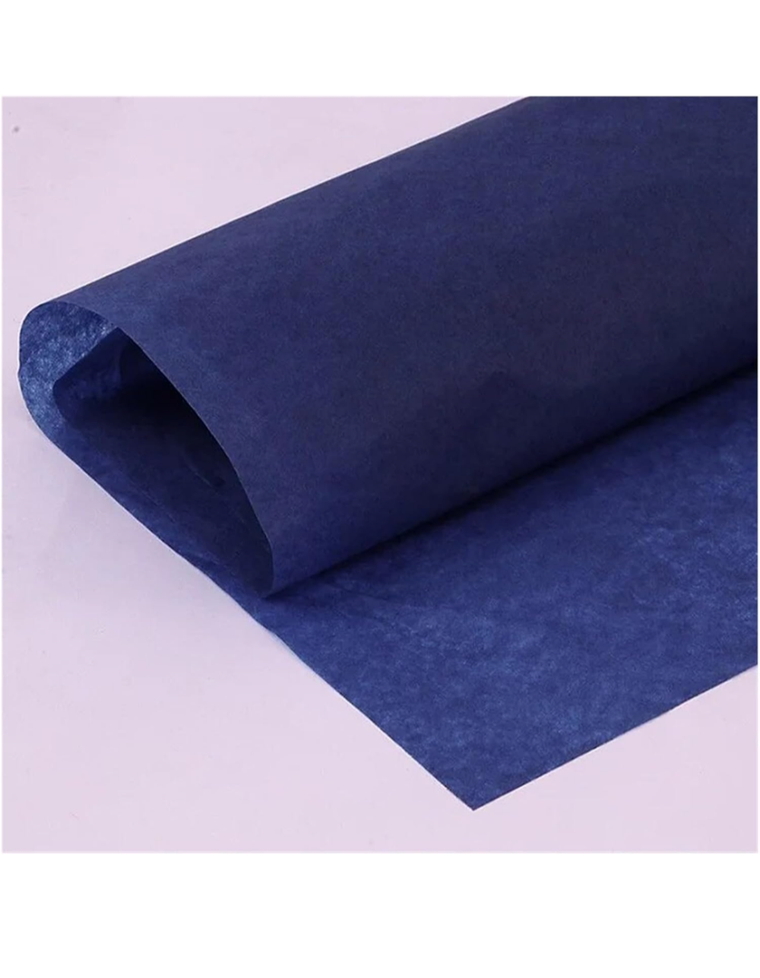 Bag Tissue Paper Flower Gift Packaging Home Decoration Festive Party Wedding DIY Gift Packing Supplies (Color : Dark Blue)