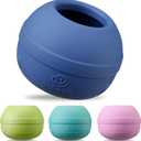 Long-Lasting Interactive Dog Lick Toy, Stuffable Dog Enrichment to Keep Dogs Busy, Wobbly Treat Dispensing Freezable Chew Toys, Food-Grade Safe (Dark Blue,S)