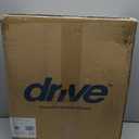 Drive Medical 2-in-1 Raised Toilet Seat with Removable Padded Arms - Elevated Bathroom Safety Support - Secure Locking Attachment - Easy Height Assistance - Durable Construction, Standard Toilets