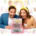 Easter Money Envelopes For Cash - 10 Slots Cash Gift Card Holders Surprise Envelope, Birthdays, Parties,Fun Creative Money Gift Idea for Women, Men, Kids, Teens, Parents, Friends (Pink, 1Pcs)