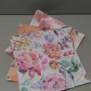 48PCS Floral Pattern Paper Double Sided Watercolor Flower Scrapbook Specialty Paper Colorful Flower Decorative Papers Folded Flat for DIY Card Making Photo Album Journal Crafts Decorations 11.4X11.4in