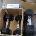 CAP Barbell Coated Dumbbell Weight | Multiple Options Pairs & Sets (50 lb - Set (10 lb x 2 & 15 lb x 2))