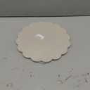 Disposable Gold Round Paper Placemats 50 Pack 13.5" Scalloped Metallic Charger Place Mats for Birthday Wedding Home Dinner Party Table Settings Decor