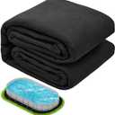 10ft 16ft Oval Above Ground Pool Liner Pad, Thicker Pre-Cut Under Pool Padding, Puncture Resistant Outdoor Padding for Pool Bottom