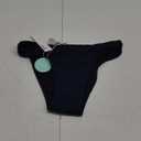 Beautikini Period Swimwear Bikini Menstrual Swim Bottoms Leakproof Low Waisted Period Bathing Suit Bottoms for Teen Girls, XS, Dark Blue