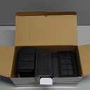 Furniture Risers 4 inch, Heavy Duty Furniture Elevator in Heights of 1.5, 3 or 4 InchRectangle Raising Blocks for Bed, Couch, Desk, Sofa, Tables,Support Up to 1,300 Lbs (4 Pack-Black)