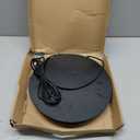 2PACK Chicken Water Heater for Winter Heated Poultry Waterer Base,with Thermostat and 9.8ft Power Cord, Dia.11in,Suitable for Plastic/Metal Poultry Waterer (Black)