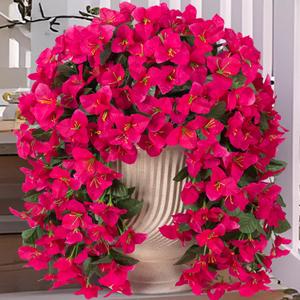 Artificial Faux Bougainvillea Flowers Plants for Outdoor Outside Decoration
