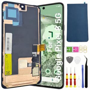 AMOLED Original for Google Pixel 8 5G LCD Screen Replacement for Google Pixel 8 Touch Digitizer Display Screen Assembly GKWS6 G9BQD with Frame Toolkit
