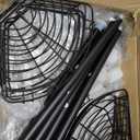 DUFU Corner Shower Caddy Tension Pole, Shower Tension Rod Organizer, 4-Tier Adjustable Floor to Ceiling Shower Caddy 33-127inch, No Drilling Shower Shelf for Inside (Black)