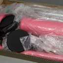 Tepemccu Expandable Gymnastics Bars, Adjustable Height Gymnastic Horizontal Bars, Children Folding Training Bar for Kids (Pink)