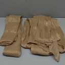 Leetaltree Dazzle Table Runner with Hot-fix Rhinestones-Luxury Scarf Table Runner 120 Inch 10FT -Elegant Gift Set with Card for Wedding,Christmas, Holiday & Home Decor (Champagne, Set of 3)