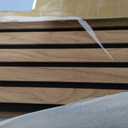 Art3d 12" x 24" Acoustic Wood Slat Wall Panel, 4pcs, 8 sq.ft, Deep Walnut