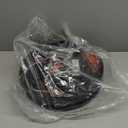 Slypadan Outdoor Motion Sensor Flush Mount LED Light, 12" Dusk to Dawn Porch Modern Black Exterior Light, Ceiling Light Fixture for Farmhouse Garage Entry