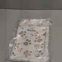 SORKUT 1 Pack 3 Puppy Dog Blankets Super Soft Warm Sleep Mat Fluffy Premium Fleece Pet Blanket Flannel Throw for Dog Puppy Cat - Paw Print Beige/Pink/Brown Small(23"x15")