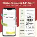 PeriPage Label Maker with Tape, P10 Bluetooth Label Printer with 0.55''x13.8 ft Continuous Labels, Mini Thermal Sticker Printers with Multiple Templates for Home Use, Office Organization