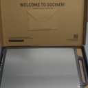 Titanium Cutting Boards for Kitchen Non Toxic Chopping Board with Handle Large Big Small Kitchen Meat Butcher Block 2 in 1 Pure Titanium and Wheat Straw PP Not Wood Bamboo Plastic Teak Grey/Beige