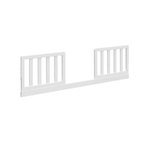Storkcraft & Graco Toddler Safety Guardrail Kit with Slats (White) GREENGUARD Gold Certified, Converts Compatible Storkcraft & Graco Crib to Toddler Bed, Kit Includes 2 Guardrails