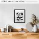 MCS Canvas Float Frames 16x20 Canvas Black Finish Frame, Vertical & Horizontal Wall Hanging Large Frame for Canvas Paintings (1-Pack)