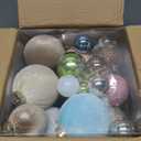 Velvet Christmas Tree Ornaments Balls- 36 Pcs 6 Colors Shatterproof Xmas Ornaments Bulbs Decorations Set- 3 Size Hanging Flocked Decorations Assortment Bulk for Holiday Party Indoor Neutral Home Decor