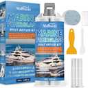 Marine Fiberglass Repair Kit, Boat Gelcoat Repair Kit (White, Pack of 1)