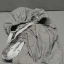 Wrap Around Dust Ruffle Bed Skirt - Light Grey - for Full Size Beds with 12 Inch Drop - Elastic Strap - Adjustable Pleated Bedskirt with Brushed Fabric and Wrinkle Free - for Women, Men, Kids & Teens